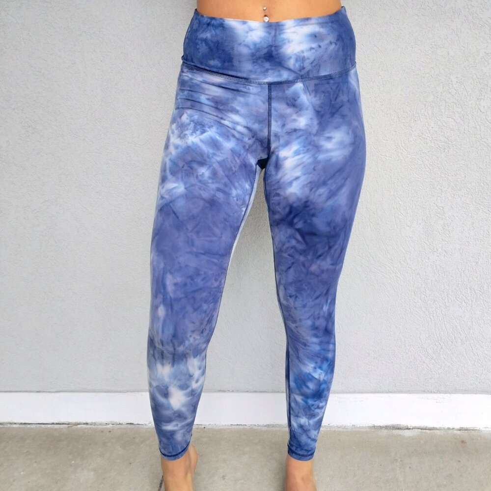 Blue Tie Dye Leggings